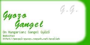 gyozo gangel business card